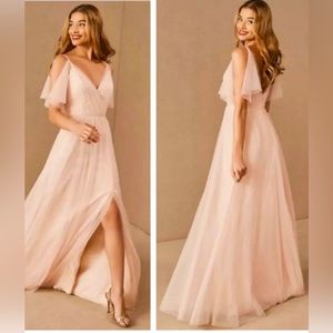 Light pink bridesmaid dress